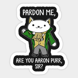 Aaron Purr Cat Lover - Limited Edition Sticker